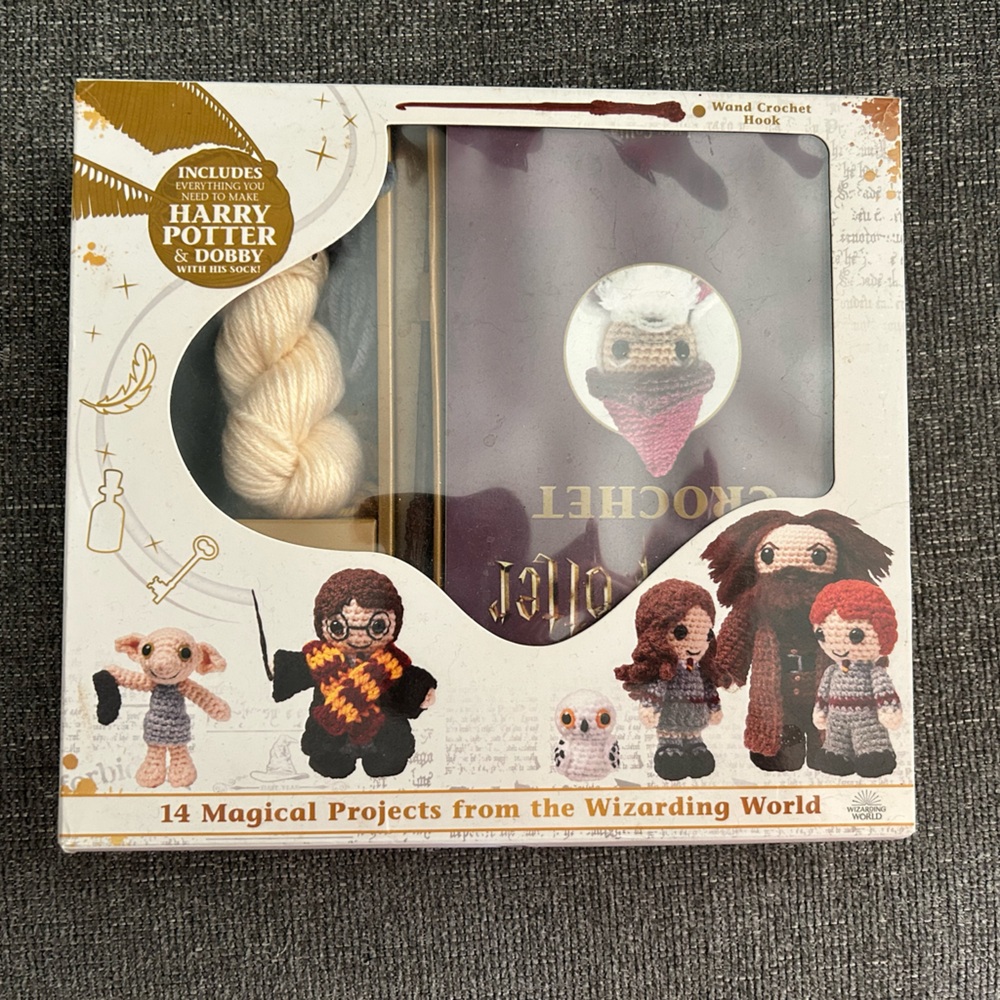 Harry Potter crochet project set (OPENED ONCE NEVER USED)